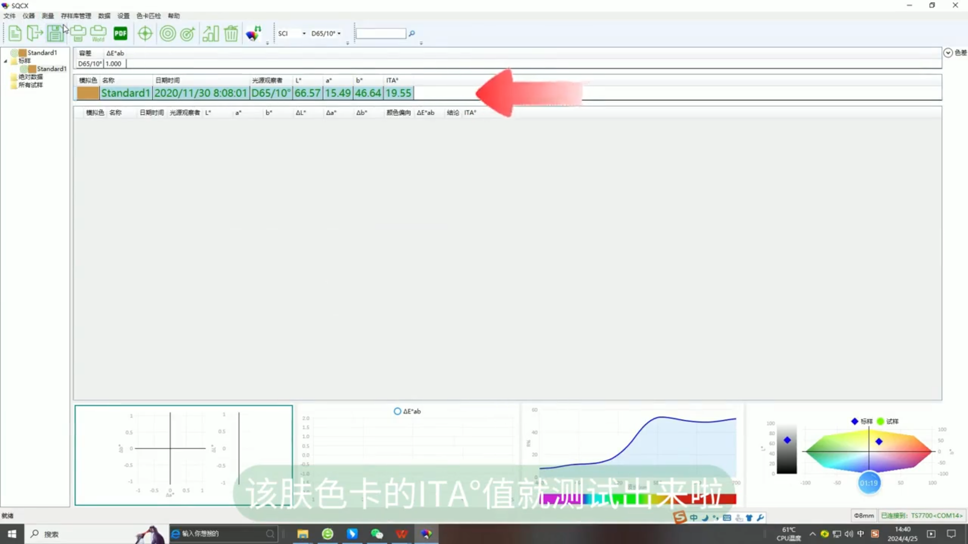 皮肤ITA°值-测量